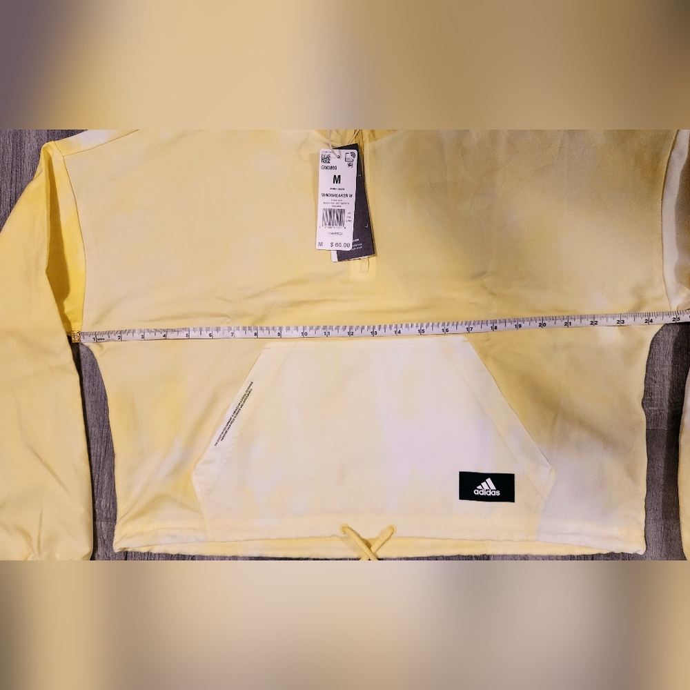 Adidas Cropped Windbreaker - Yellow Tie-Dye - Medium‎ - Picture 10 of 10